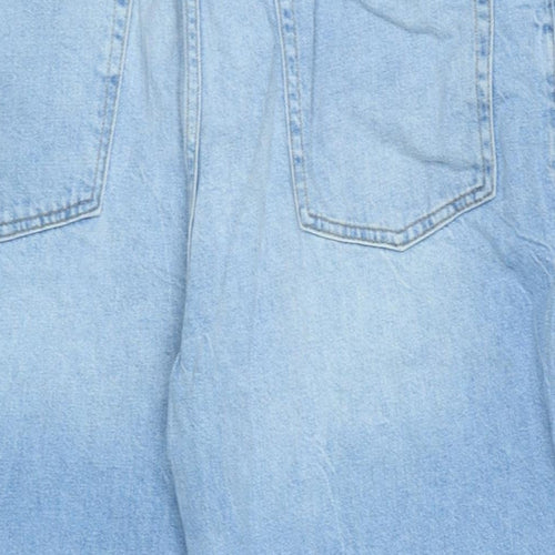 Topman Mens Blue Cotton Bermuda Shorts Size 36 in L16 in Regular Zip