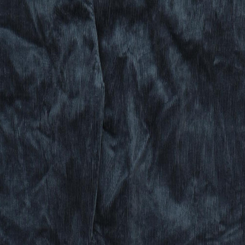 Marks and Spencer Mens Blue Cotton Trousers Size 44 in L29 in Regular Zip