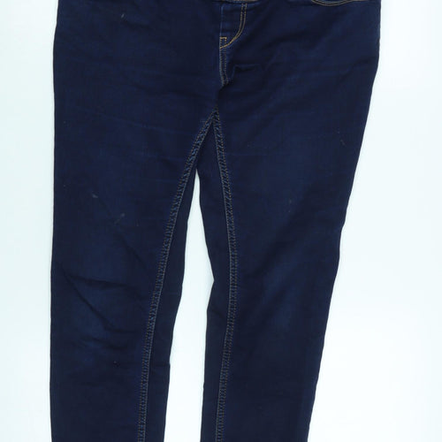 Kiabi Womens Blue Cotton Blend Jegging Jeans Size 34 in L30 in Regular