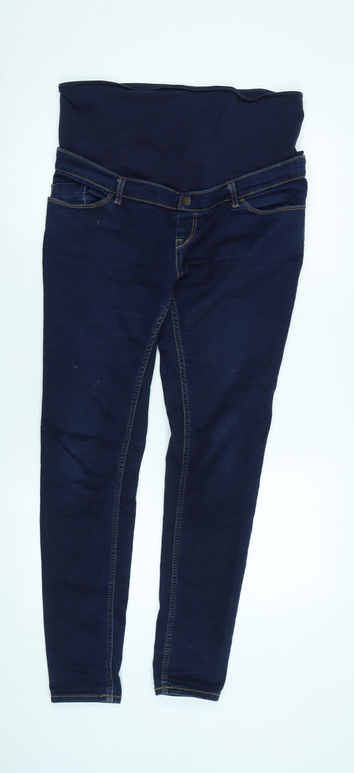 Kiabi Womens Blue Cotton Blend Jegging Jeans Size 34 in L30 in Regular
