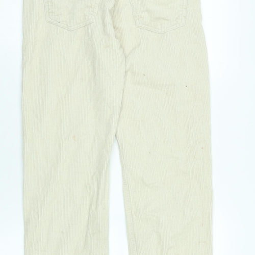 Dont thinkj twice Womens Beige Cotton Trousers Size 6 L26 in Regular Zip