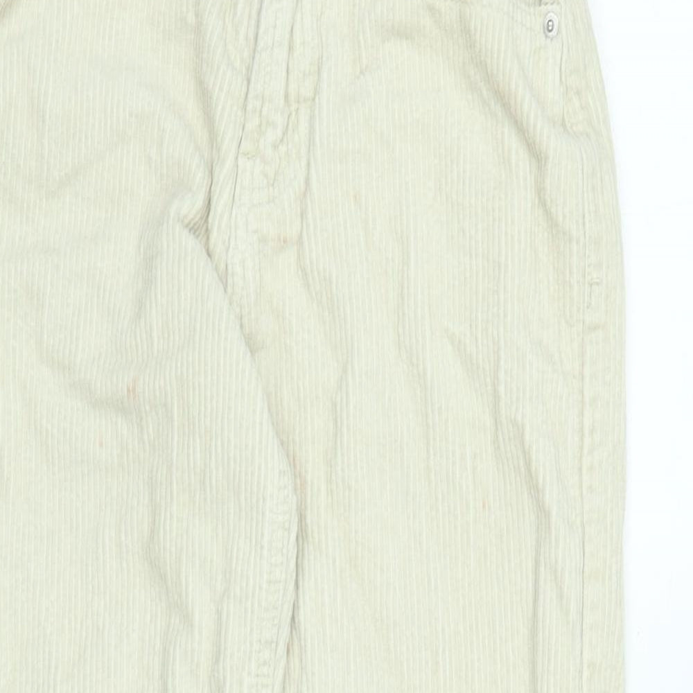 Dont thinkj twice Womens Beige Cotton Trousers Size 6 L26 in Regular Zip