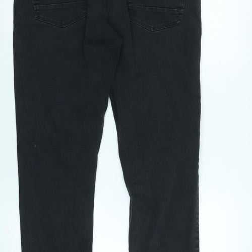 NEXT Mens Grey Cotton Blend Skinny Jeans Size 32 in L31 in Regular Zip