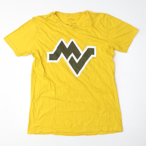 Marc Jacobs Men’s Yellow Graphic Retro T-Shirt Large