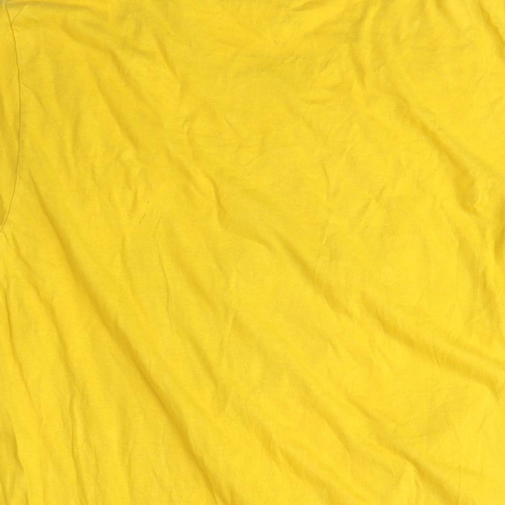 Marc Jacobs Men’s Yellow Graphic Retro T-Shirt Large