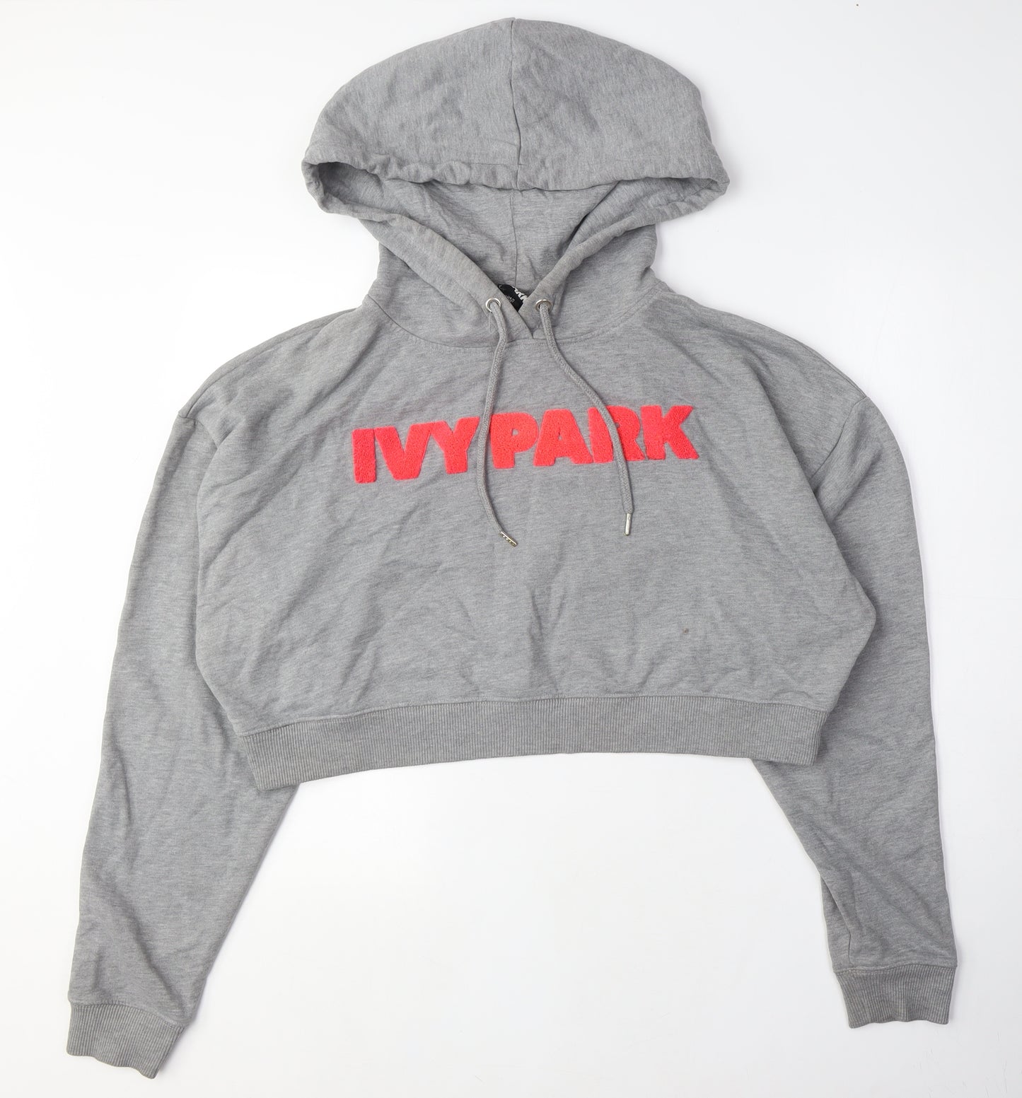 Ivy Park Women's Grey Pullover Hoodie Medium