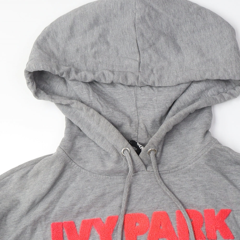 Ivy Park Women's Grey Pullover Hoodie Medium