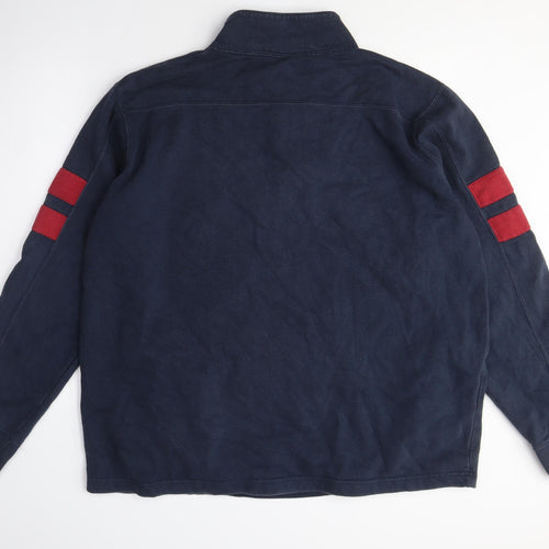 Champion Men's Blue XL Henley Sweatshirt, Logo, Graphic Print