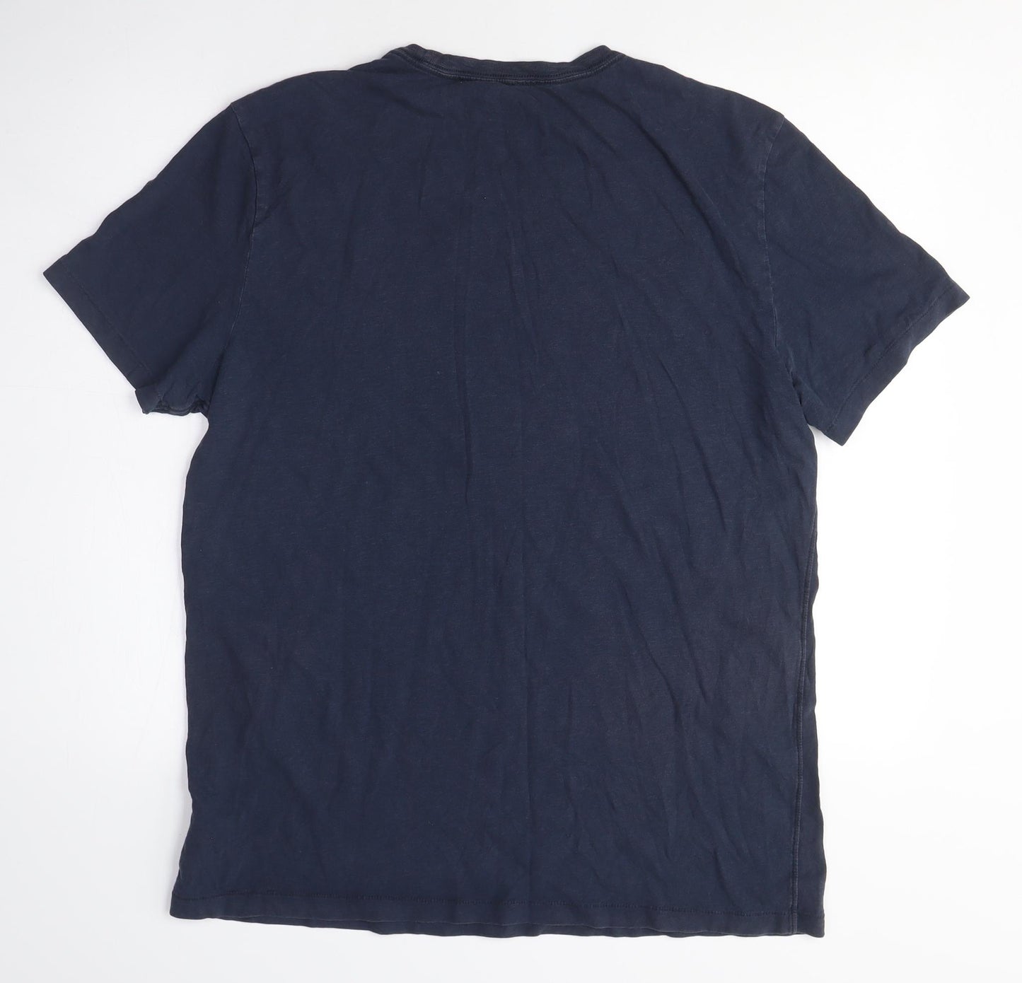 Gap Men's Blue Graphic T-Shirt, Medium, Summer Casual