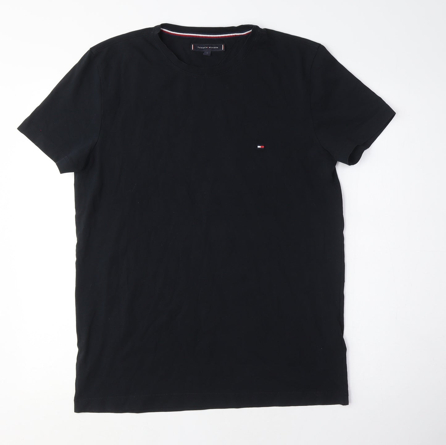 Tommy Hilfiger Men's Black Crew Neck T-Shirt Size L