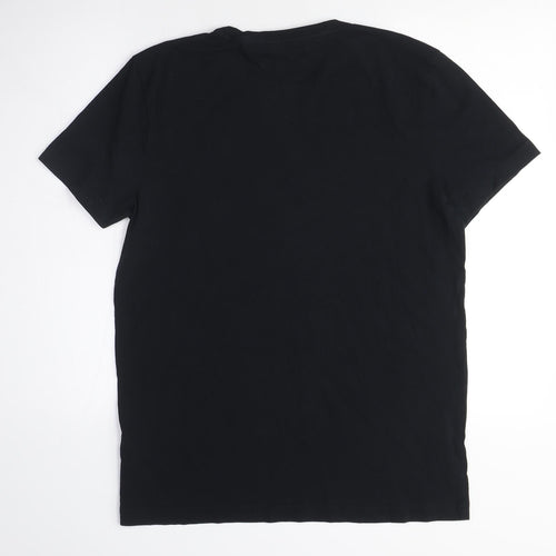 Tommy Hilfiger Men's Black Crew Neck T-Shirt Size L