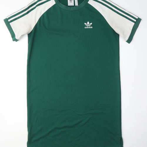 Adidas Women's Green T-Shirt Dress Size 12