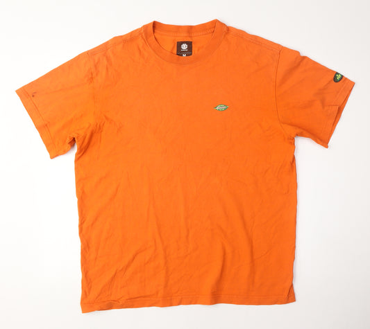 Element Men's Orange Classic Skate T-Shirt, Size M