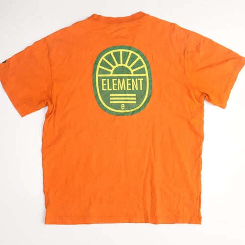 Element Men's Orange Classic Skate T-Shirt, Size M