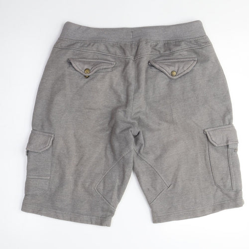 La Couture Grey Cargo Shorts Men Medium Size