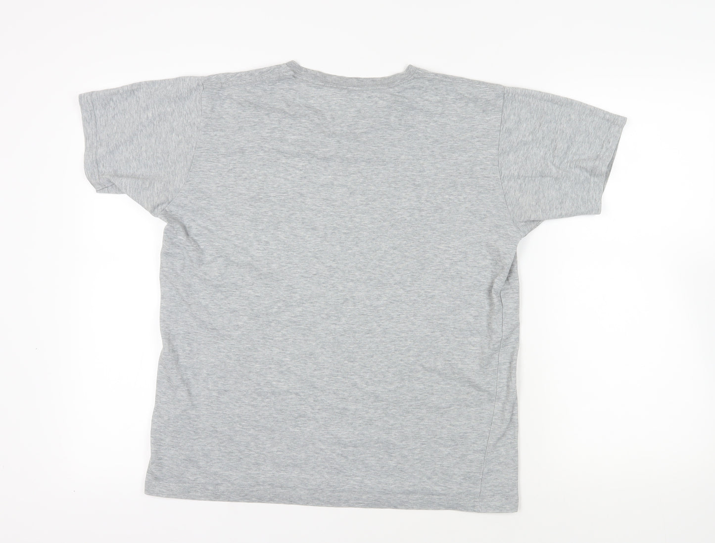 Uniqlo Womens Grey Cotton Basic T-Shirt Size M Crew Neck