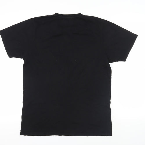 Colorful Standard Mens Black Cotton T-Shirt Size M Crew Neck