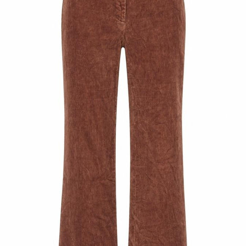 Betu Womens Brown Cotton Trousers Size S L29 in Regular Zip