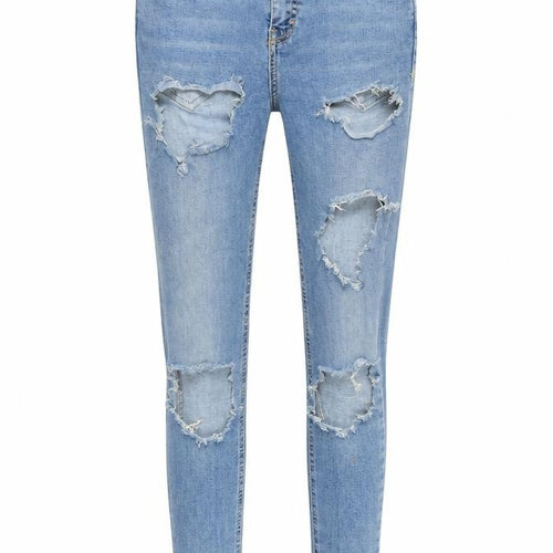 Topshop Womens Blue Cotton Skinny Jeans Size 26 in L34 in Regular Zip