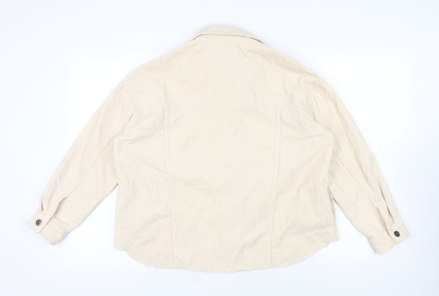 Zara Womens Ivory Jacket Size S Buckle - Shacket