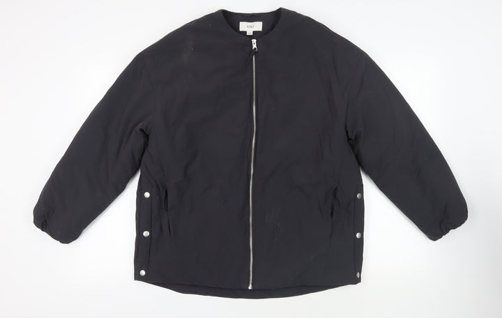 Marks and Spencer Mens Black Jacket Size M Zip