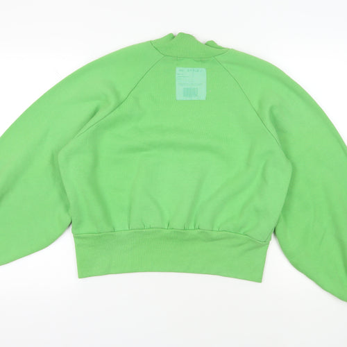 RE_STYLD Womens Green Polyester Pullover Sweatshirt Size 10 Pullover - Logo