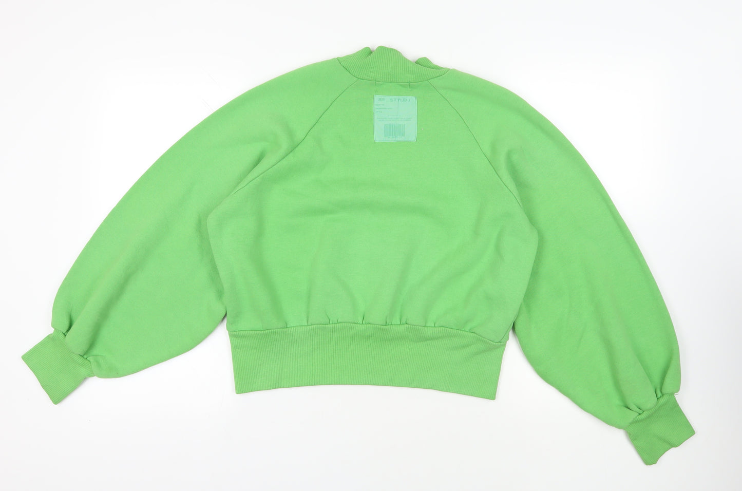 RE_STYLD Womens Green Polyester Pullover Sweatshirt Size 10 Pullover - Logo