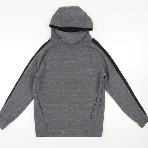 NEXT Boys Grey Cotton Pullover Hoodie Size 13 Years Pullover - Pockets