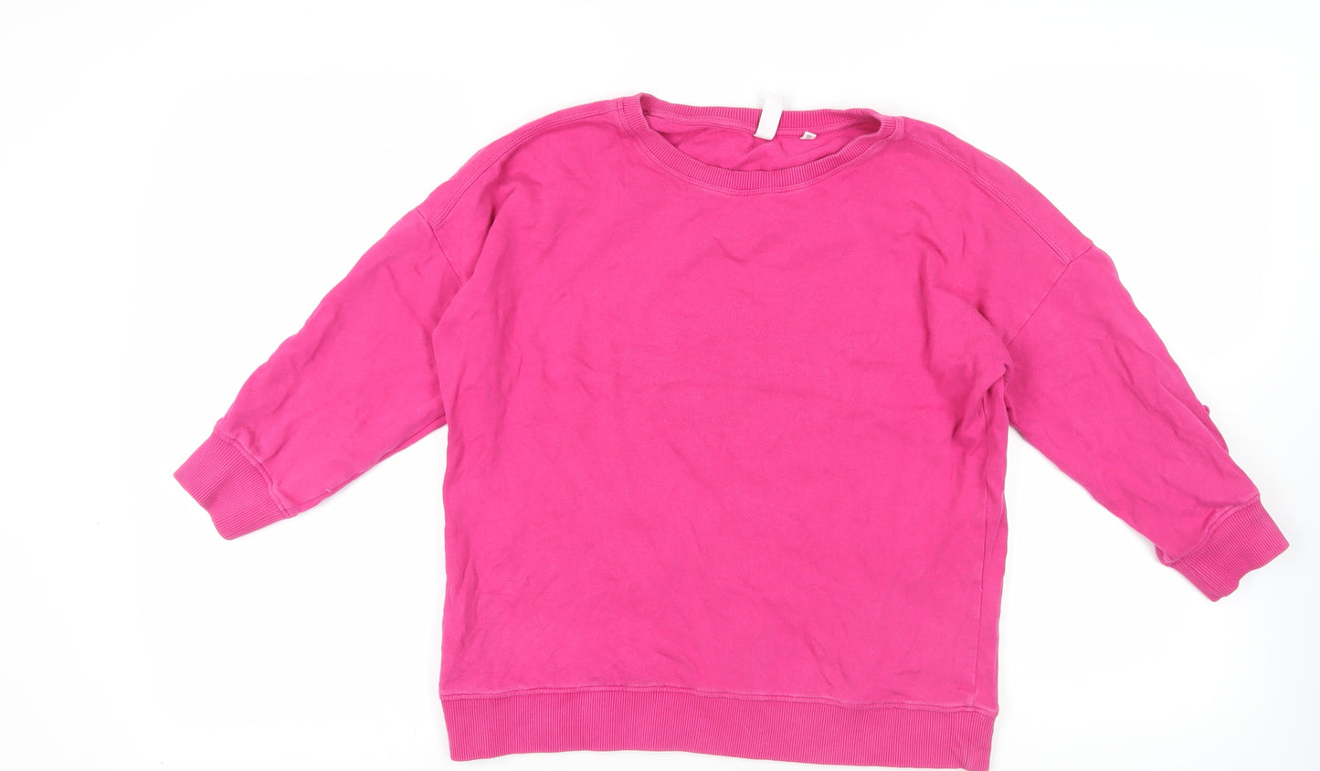 AND/OR Womens Pink Cotton Pullover Sweatshirt Size 10 Pullover