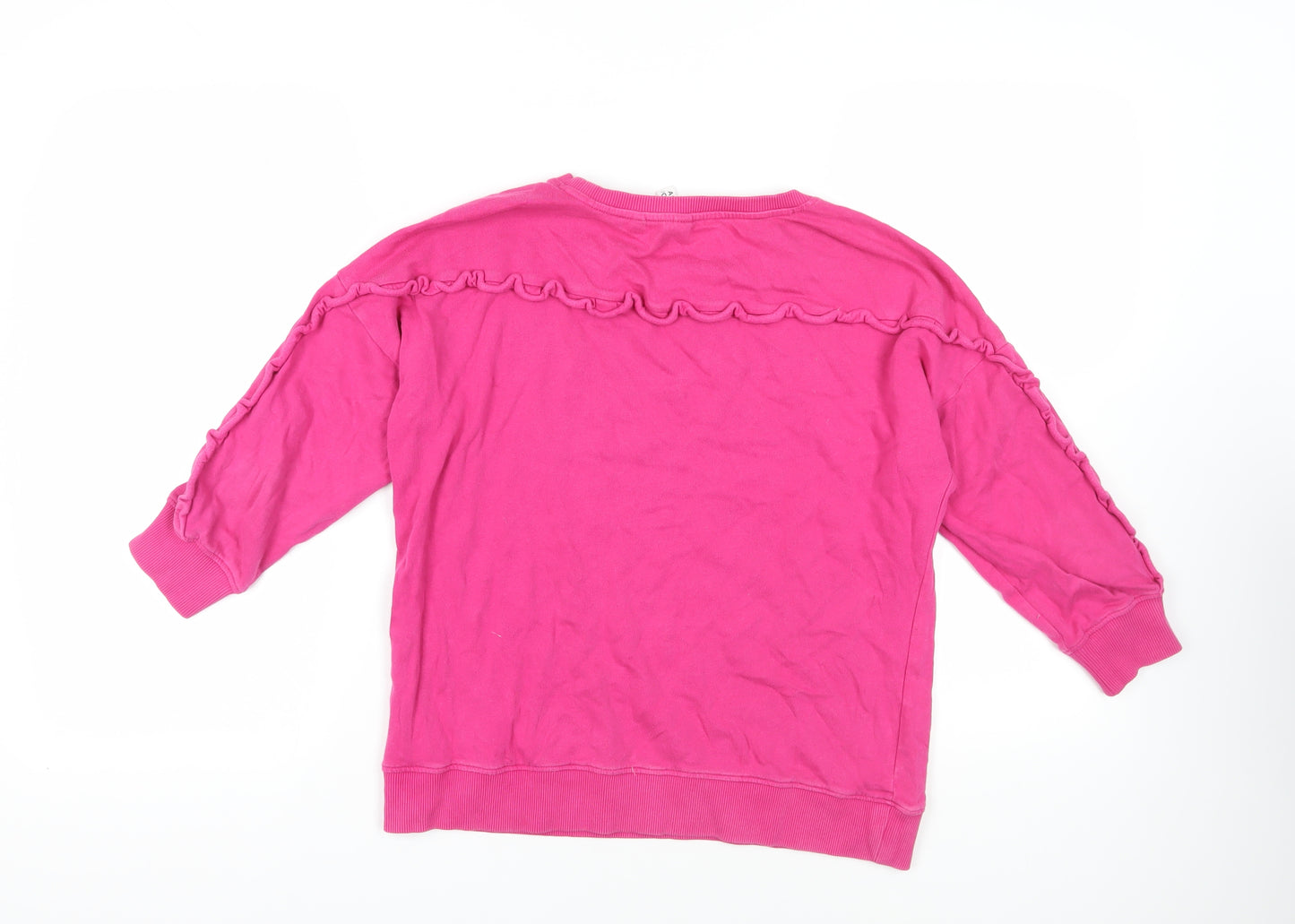 AND/OR Womens Pink Cotton Pullover Sweatshirt Size 10 Pullover