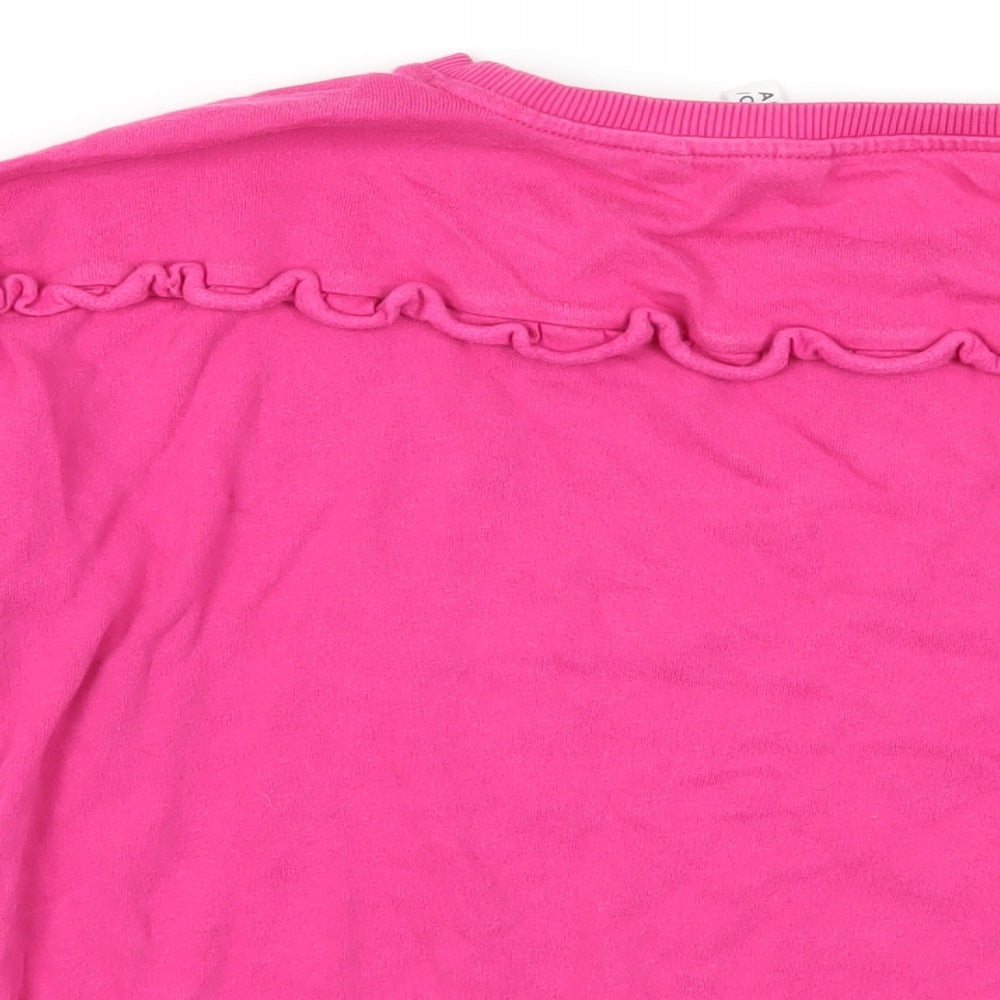 AND/OR Womens Pink Cotton Pullover Sweatshirt Size 10 Pullover