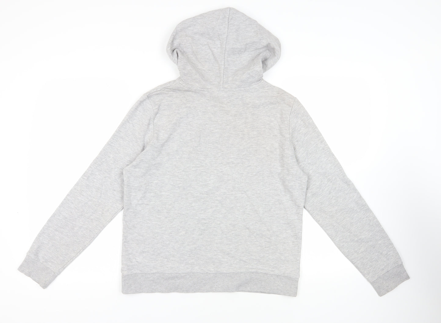 Marks and Spencer Womens Grey Cotton Pullover Hoodie Size 12 Pullover