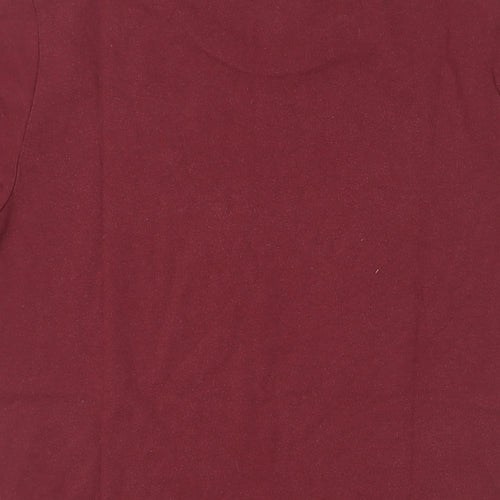 Hollister Mens Purple Cotton T-Shirt Size S Crew Neck - Logo