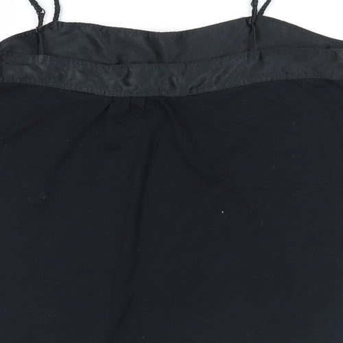 Gap Womens Black Viscose Camisole Tank Size M Square Neck