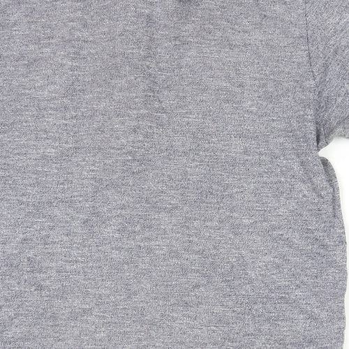 TOG24 Mens Grey Cotton T-Shirt Size S Henley - Pocket Detail