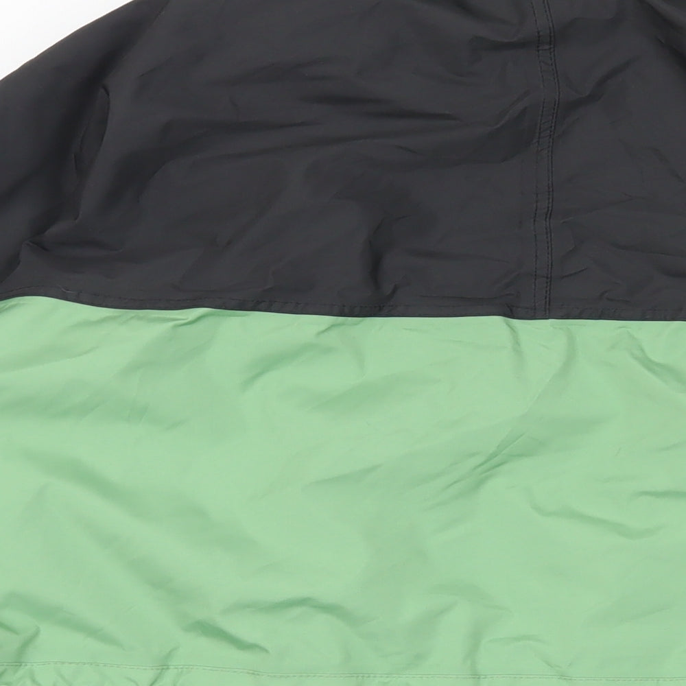 Regatta Womens Green Windbreaker Jacket Size 14 Zip - Technical Outdoors Waterproof Logo