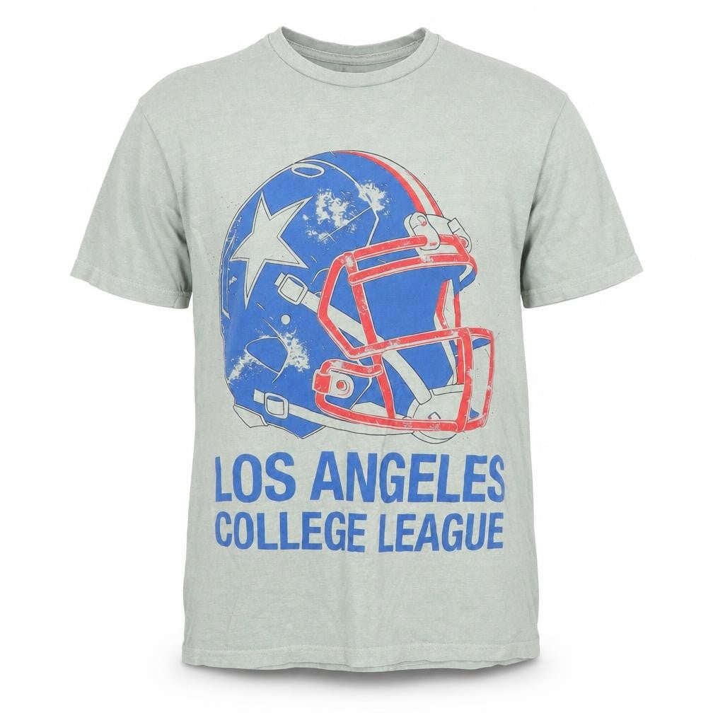 Boohoo Mens Green Polyester T-Shirt Size S Round Neck - Los Angeles College League