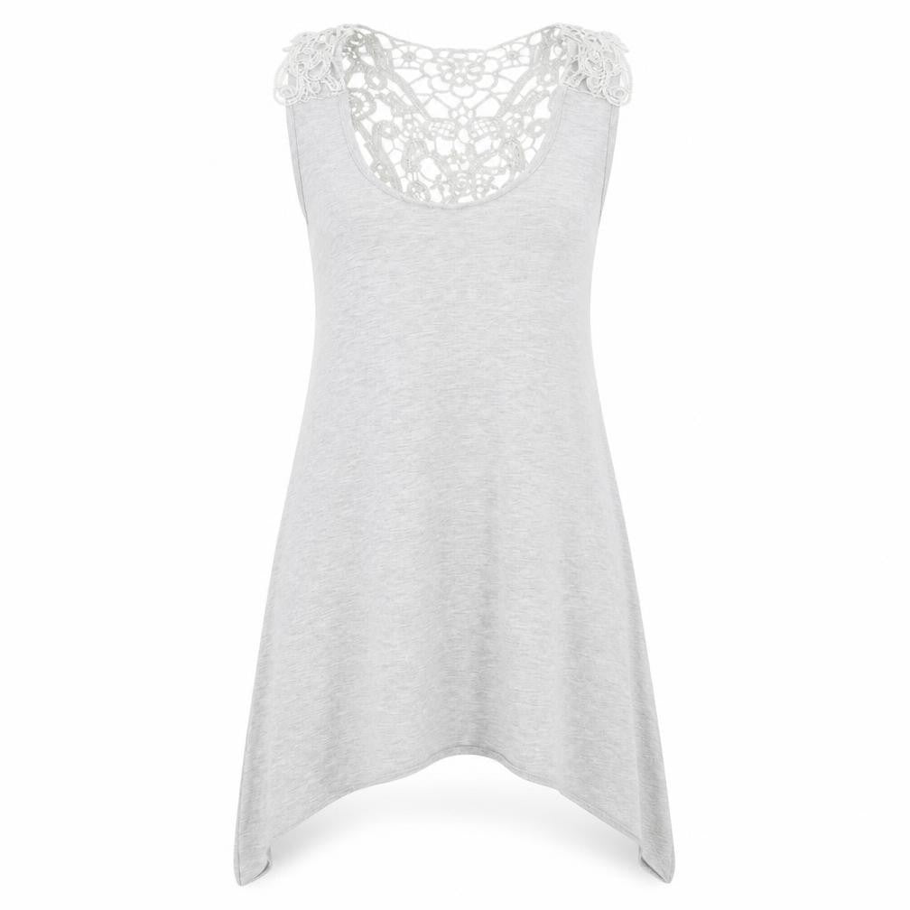 Therapy Womens Grey Viscose Tunic T-Shirt Size 6 Scoop Neck