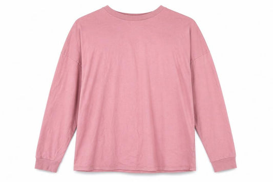 Front view of ASOS women’s pink 100% cotton pullover sweatshirt, size UK 8, pullover