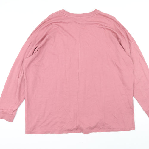 ASOS Womens Pink 100% Cotton Pullover Sweatshirt Size 8 Pullover