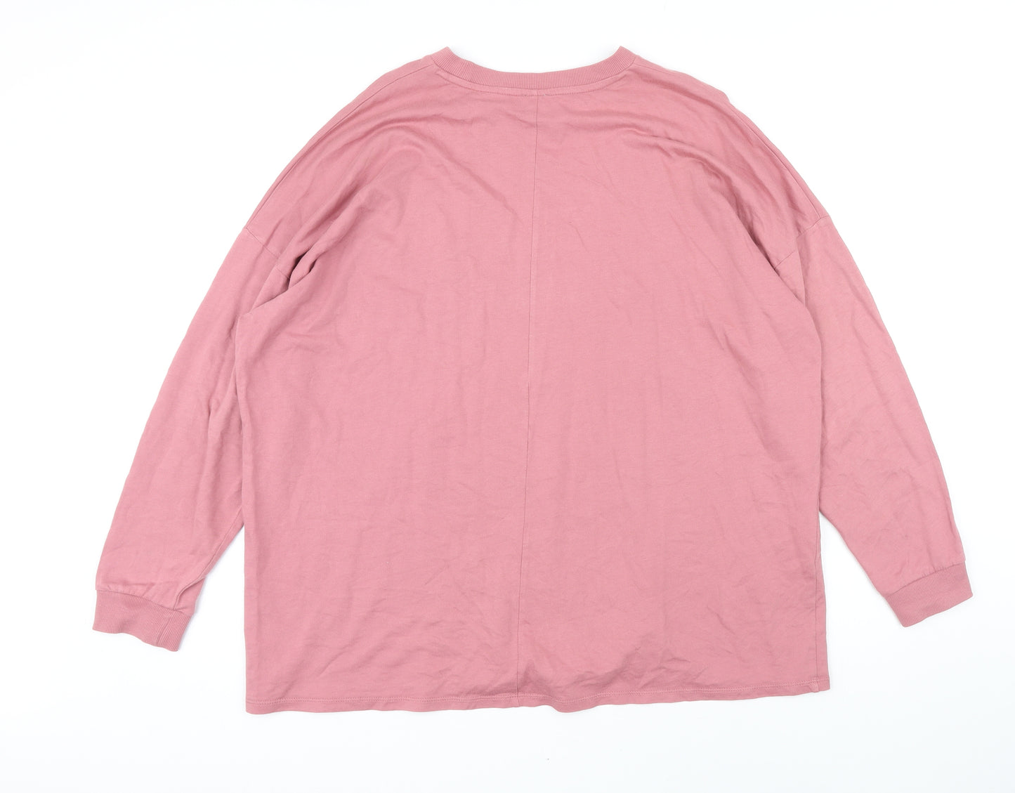 ASOS Womens Pink 100% Cotton Pullover Sweatshirt Size 8 Pullover