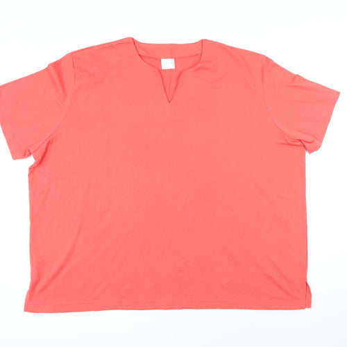 Classic Womens Red Polyester Basic T-Shirt Size 28 Sweetheart