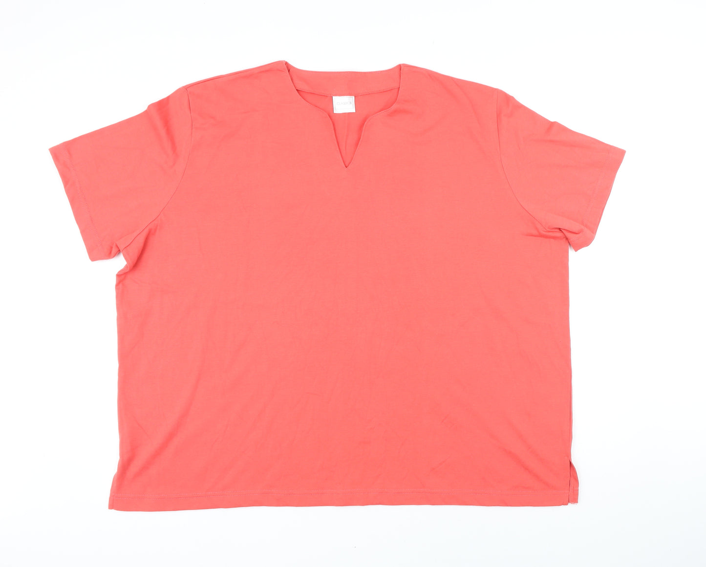 Classic Womens Red Polyester Basic T-Shirt Size 28 Sweetheart