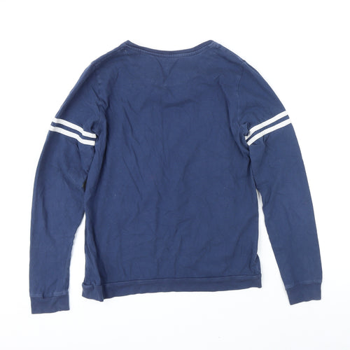 Marks and Spencer Girls Blue Polyester Pullover Sweatshirt Size 14-15 Years Pullover - Dog
