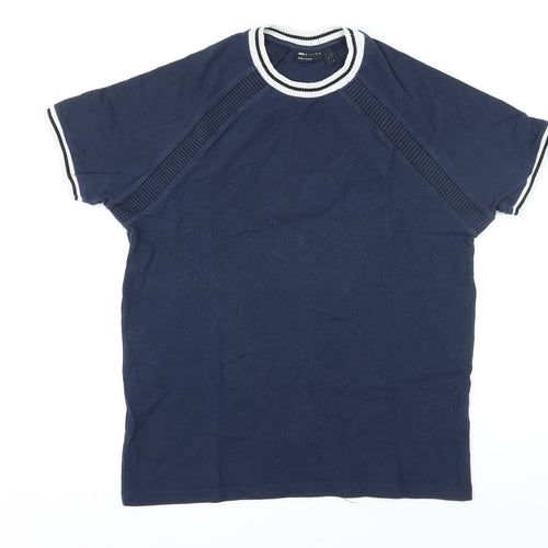 ASOS Mens Blue Cotton T-Shirt Size L Round Neck