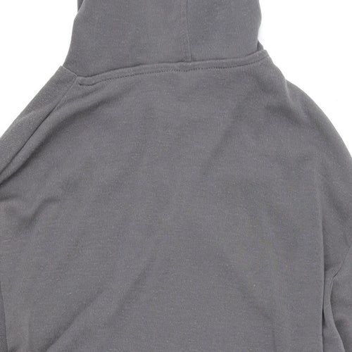 M&Co Womens Grey Polyester Pullover Hoodie Size 12 Pullover