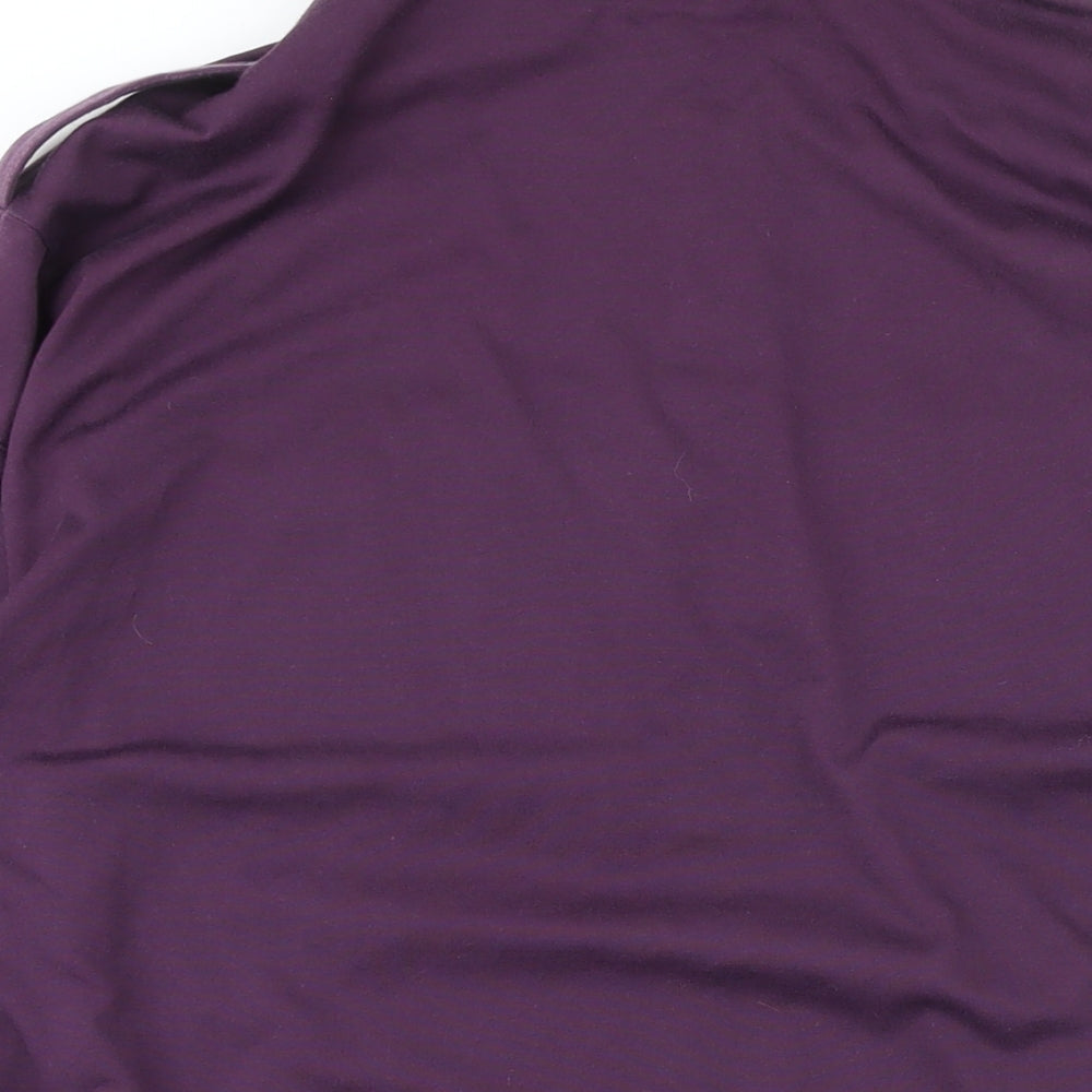 hajo Mens Purple Polyester Polo Size M Collared Button