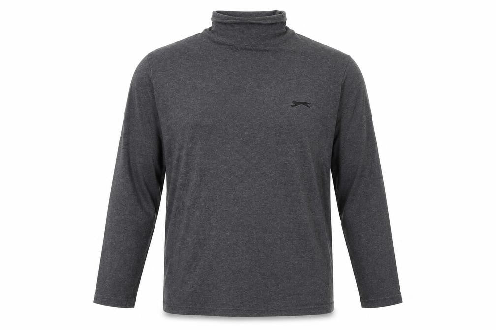 Front view of Slazenger men’s grey cotton pullover sweatshirt, size L