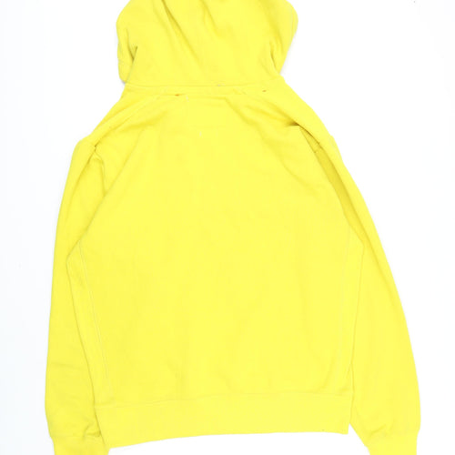 Surfanic Mens Yellow Cotton Pullover Hoodie Size L - SURFANIC