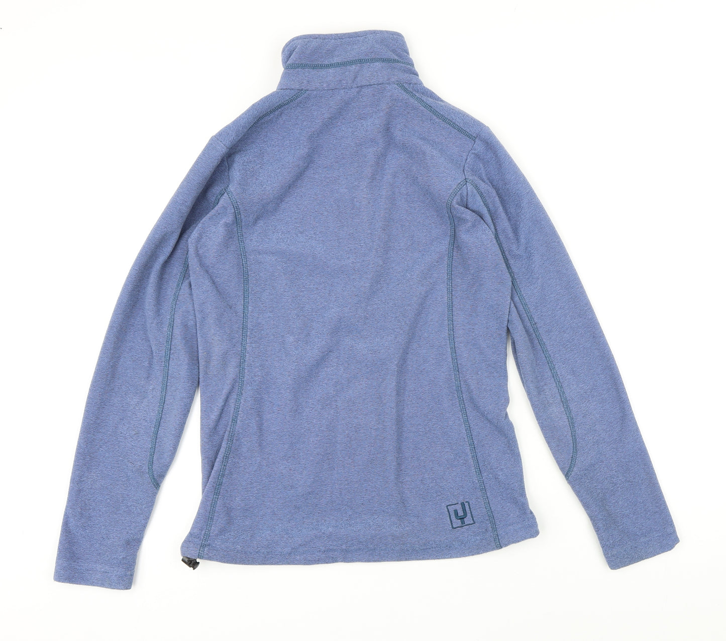 Ayacucho Womens Blue 100% Polyester Full Zip Sweatshirt Size XS Zip